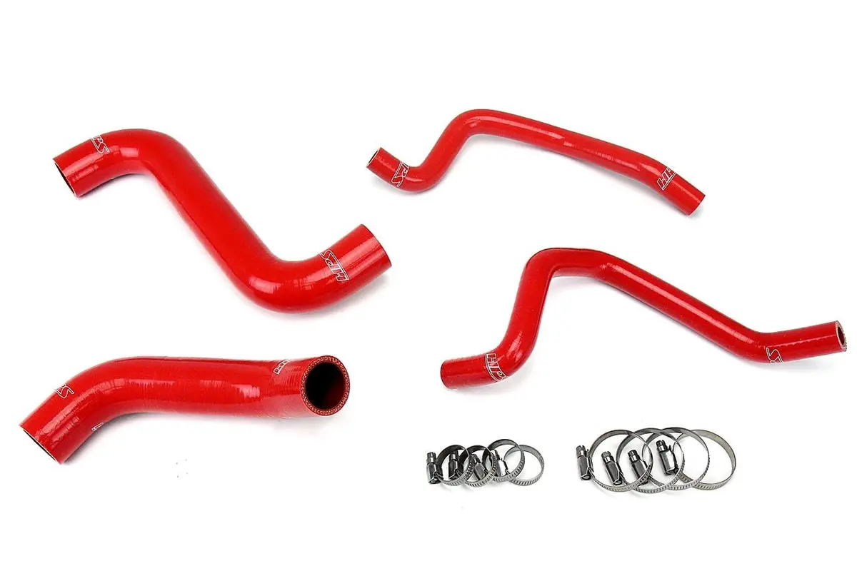 Hps Red 3-Ply Silicone Radiator/Heater Coolant Hose Kit For 04 Subaru Impreza Wrx 2.0L Turbo 1