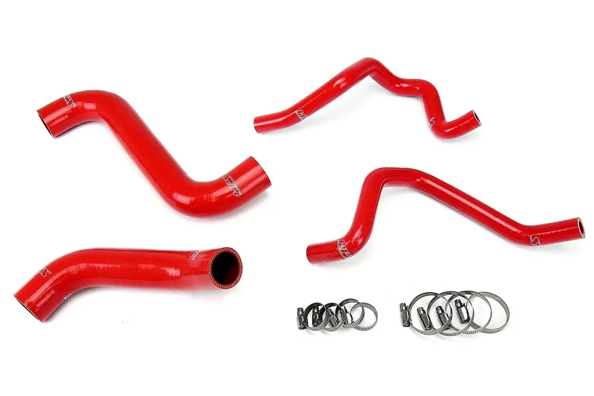 Hps Red 3-Ply Silicone Radiator/Heater Coolant Hose Kit For 05-07 Subaru Impreza Wrx Sti 2.0L 2.5L Turbo 1