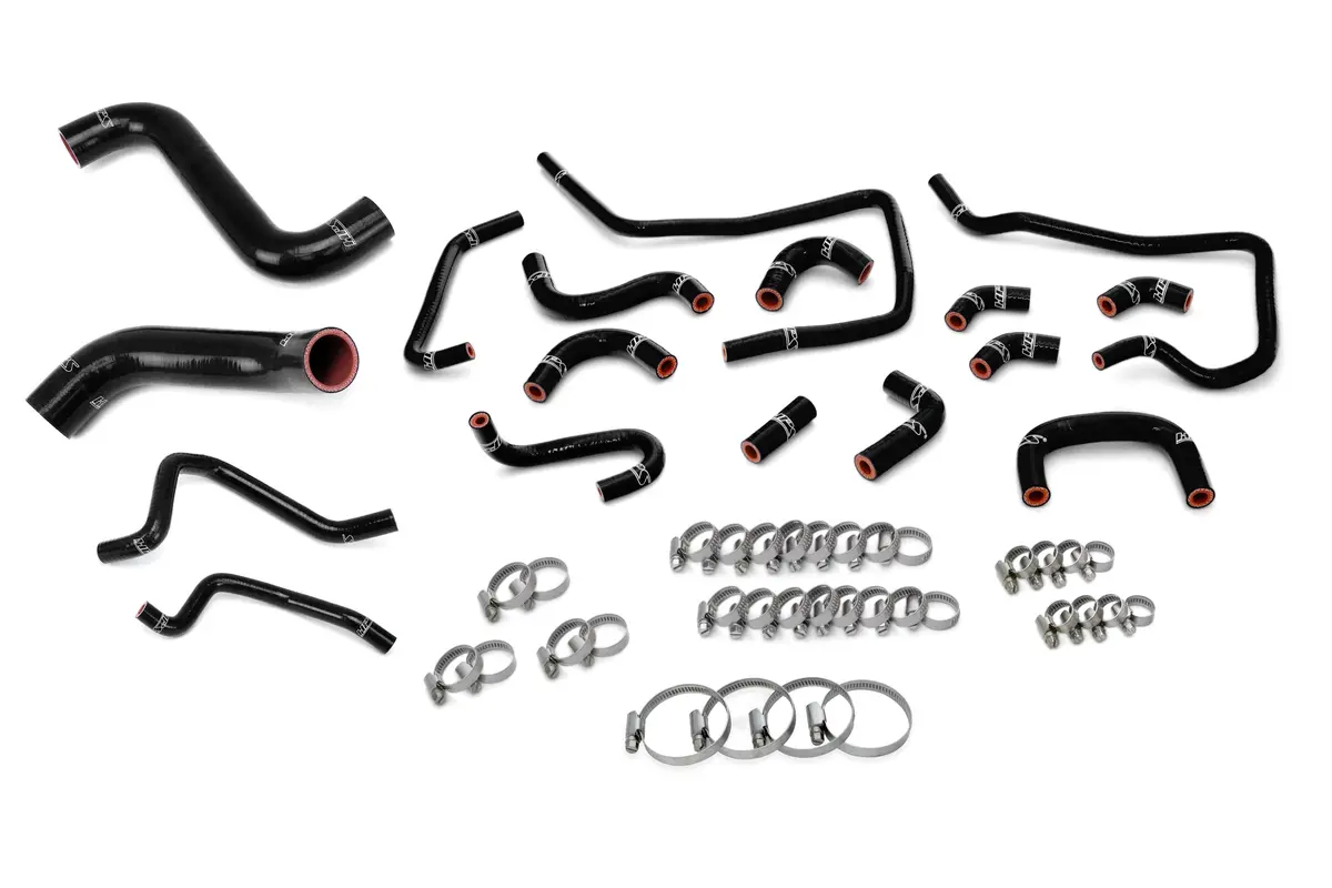 Hps Black 3-Ply Silicone Radiator/Heater/Ancillary Coolant Hose Kit For 04 Subaru Impreza Wrx 2.0L Turbo 1
