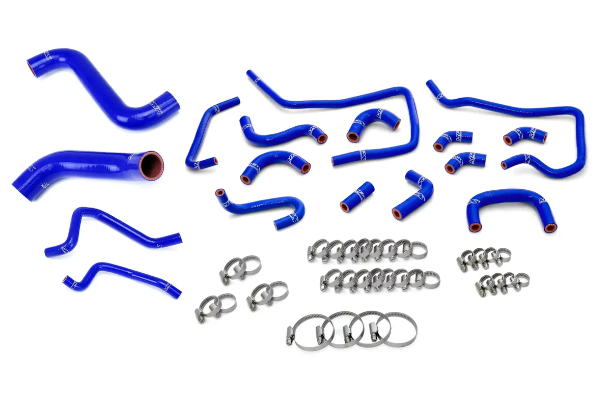 Hps Blue 3-Ply Silicone Radiator/Heater/Ancillary Coolant Hose Kit For 04 Subaru Impreza Wrx 2.0L Turbo 1