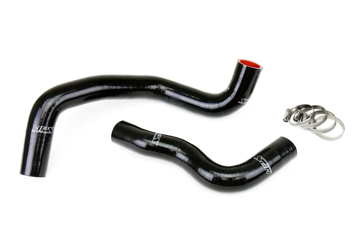 Hps Black 3-Ply Silicone Radiator Coolant Hose Kit For 14-16 Infiniti Q50 3.7L V6 1