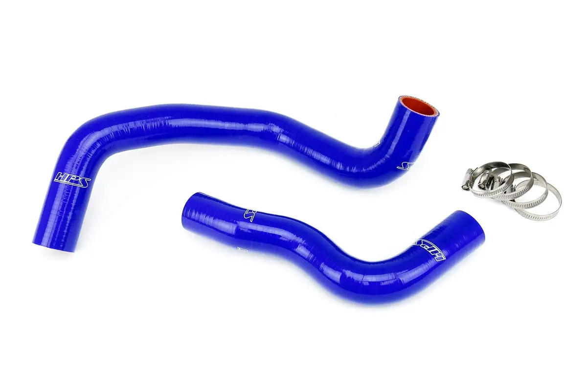 Hps Blue 3-Ply Silicone Radiator Coolant Hose Kit For 14-16 Infiniti Q50 3.7L V6 1