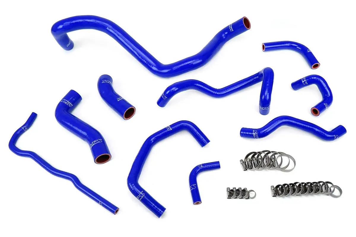 Hps Blue 3-Ply Silicone Radiator Coolant Hose Kit For 99-06 Volkswagen Gti Golf Mk4 1.8T Manual Trans Left Hand Drive 1