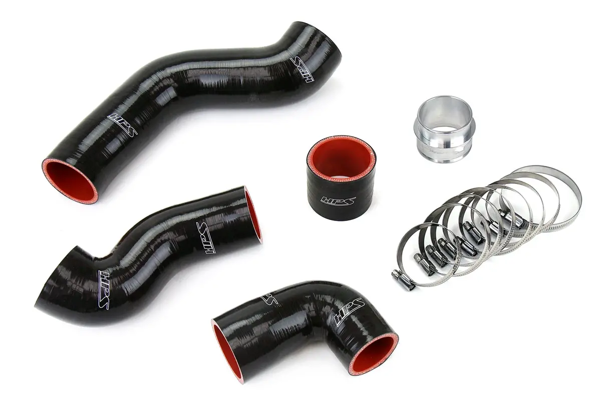 Hps Black 4-Ply Silicone Intercooler Hose Boots Kit For 99-06 Vw Golf Gti Mk4 1.8T Turbo Awp / 00-01 Golf Mk4 1.8T 1