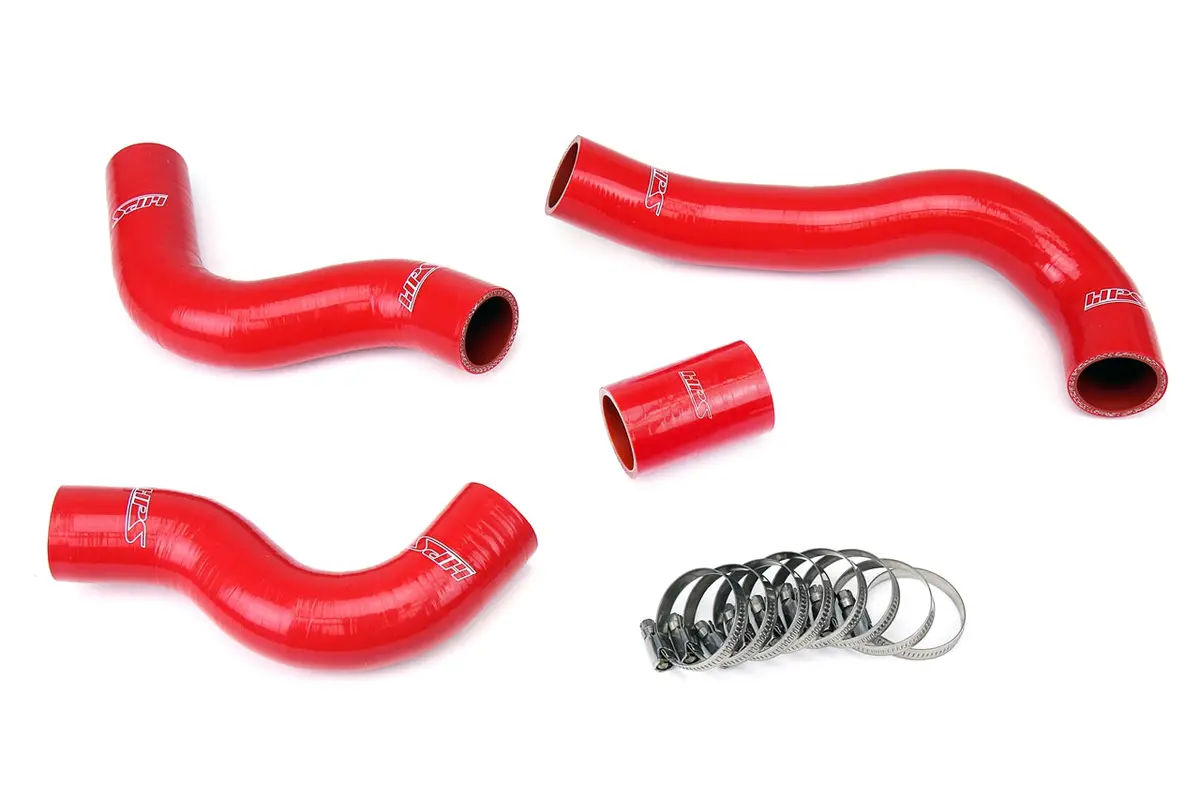 Hps Red 3-Ply Silicone Radiator Coolant Hose Kit For 84-89 Nissan 300Zx 3.0L V6 Turbo & Naturally Aspirated 1