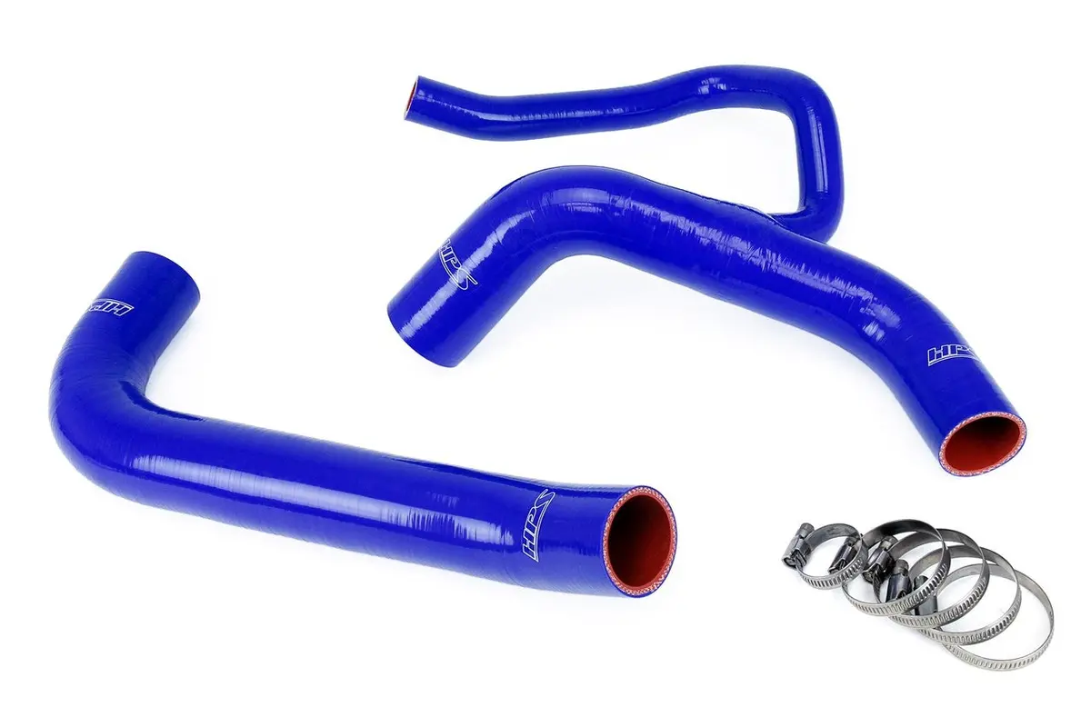 Hps Blue 3-Ply Silicone Radiator Coolant Hose Kit For 15-23 Dodge Charger / Challenger Hellcat 6.2L 1