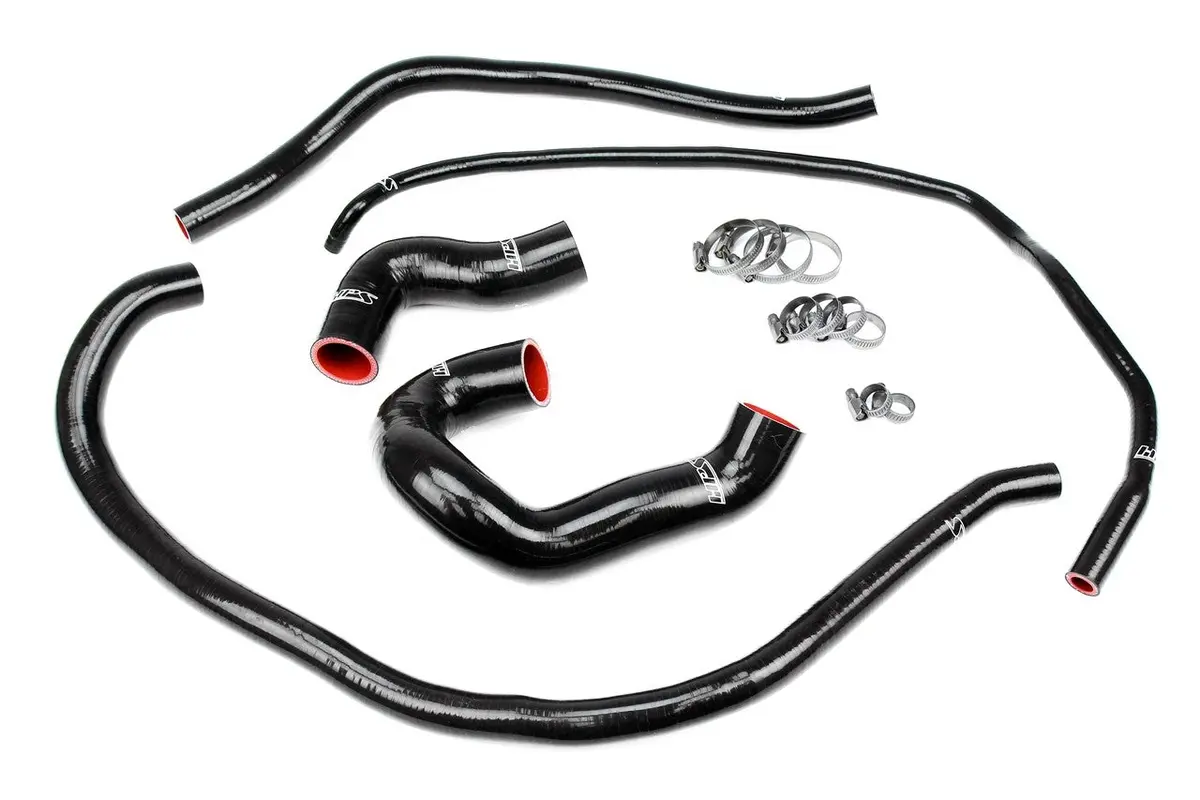 Hps Black 3-Ply Silicone Radiator/Heater Coolant Hose Kit For 08-10 Bmw 135I/07-13 335I 335Ix 335Is 3.0L Turbo N54 N55 1