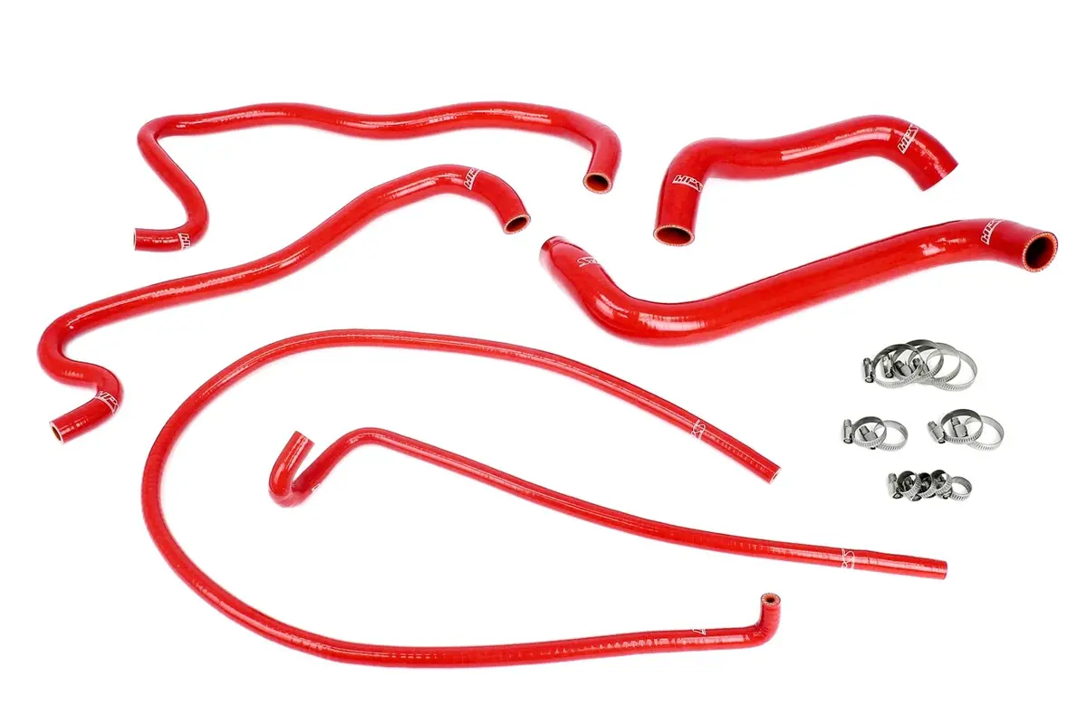 Hps Red 3-Ply Silicone Radiator/Heater Coolant Hose Kit For 2008-2009 Pontiac G8 Gt 6.0L 1