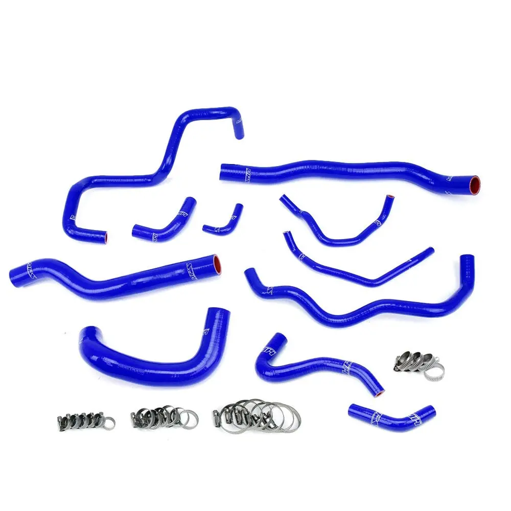 Hps Blue 3-Ply Silicone Radiator/Oil Cooler/Ancillary Coolant Hose Kit For 06-07 Mazdaspeed 6 2.3L Turbo 1
