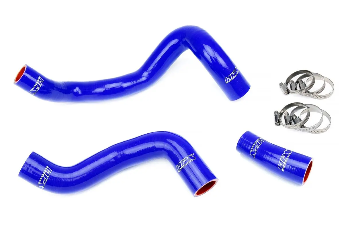 Hps Blue 3-Ply Silicone Radiator Coolant Hose Kit For 16-18 Ford Focus Rs 2.3L Turbo 1