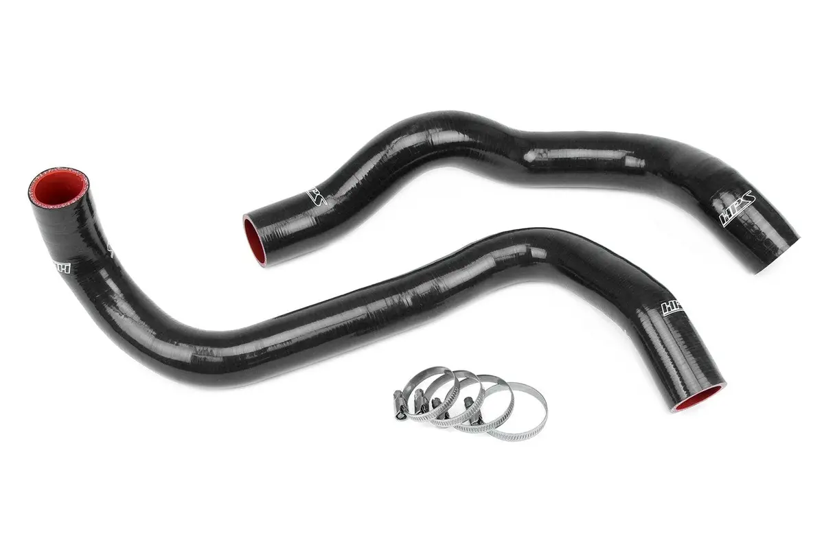 Hps Black 3-Ply Silicone Radiator Coolant Hose Kit For 97-98 Ford Mustang 3.8L V6 1