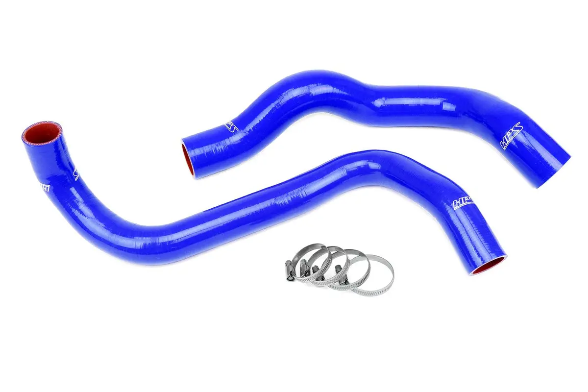 Hps Blue 3-Ply Silicone Radiator Coolant Hose Kit For 97-98 Ford Mustang 3.8L V6 1