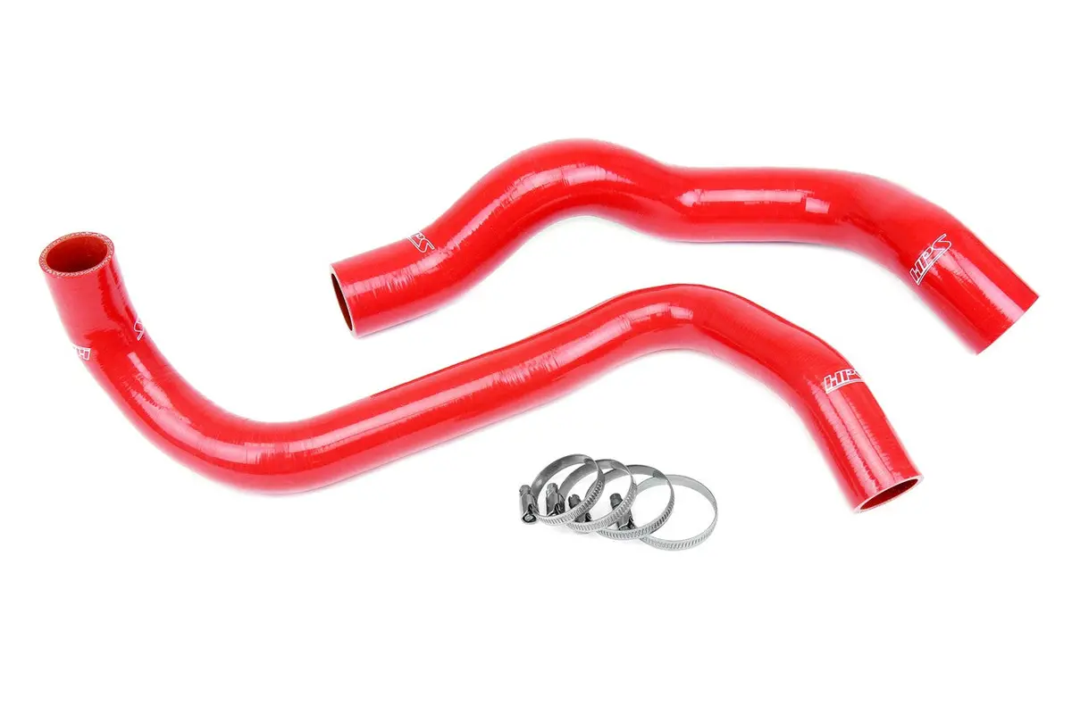 Hps Red 3-Ply Silicone Radiator Coolant Hose Kit For 97-98 Ford Mustang 3.8L V6 1