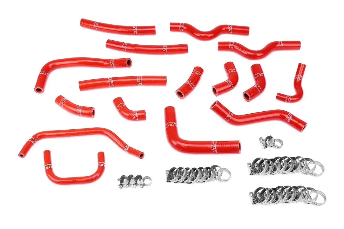 Hps Red 3-Ply Silicone Heater Coolant Hose Kit For 03-07 Lexus Lx470 / Toyota Land Cruiser 4.7L V8 1