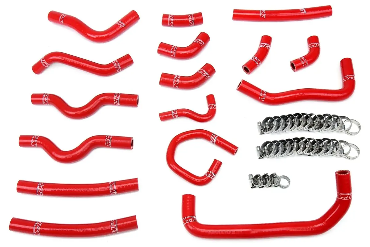 Hps Red 3-Ply Silicone Heater Coolant Hose Kit For 98-02 Lx470 / Land Cruiser J100 1