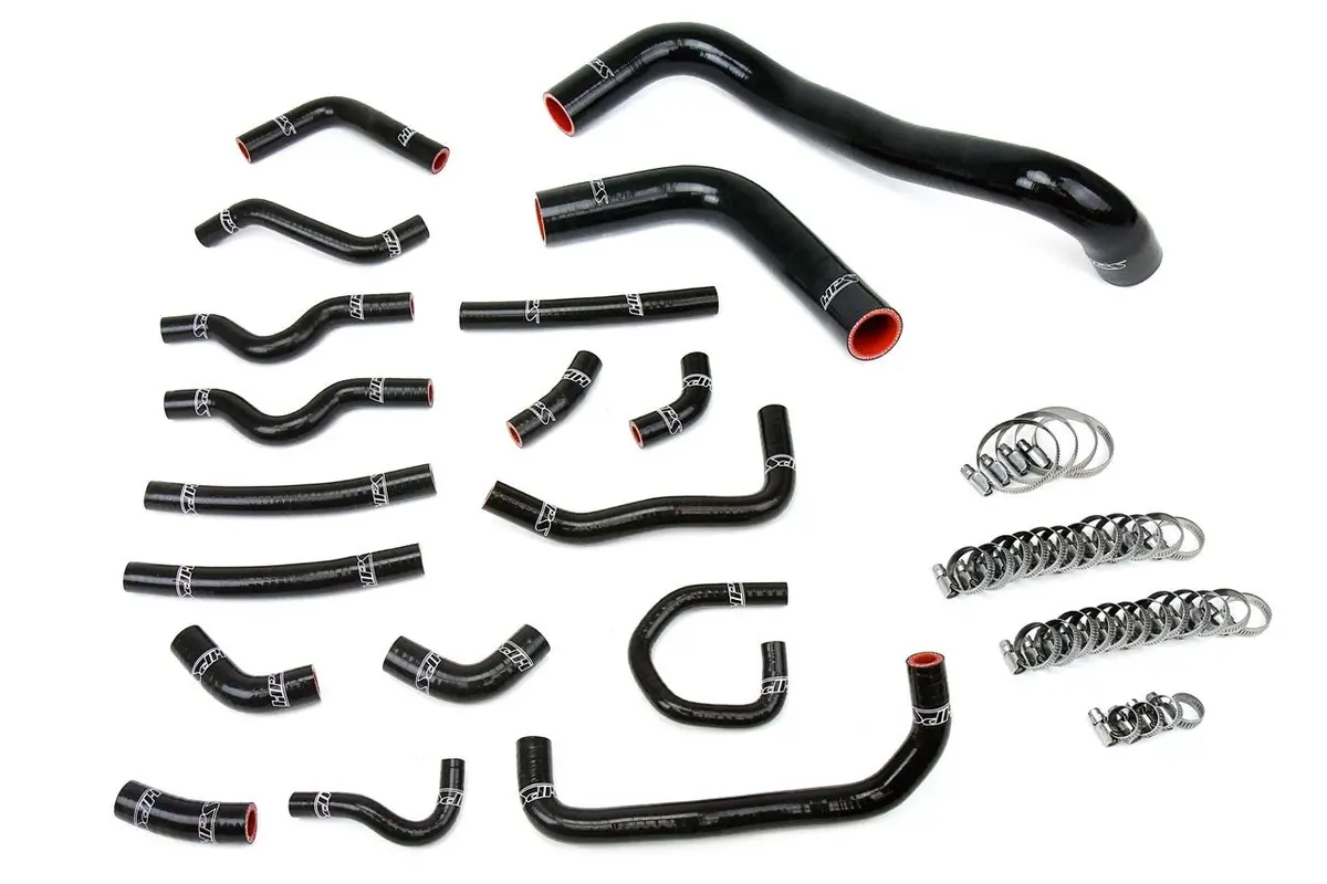 Hps Black 3-Ply Silicone Radiator/Heater Coolant Hose Kit For 98-02 Lexus Lx470/ Toyota Land Cruiser V8 J100 1