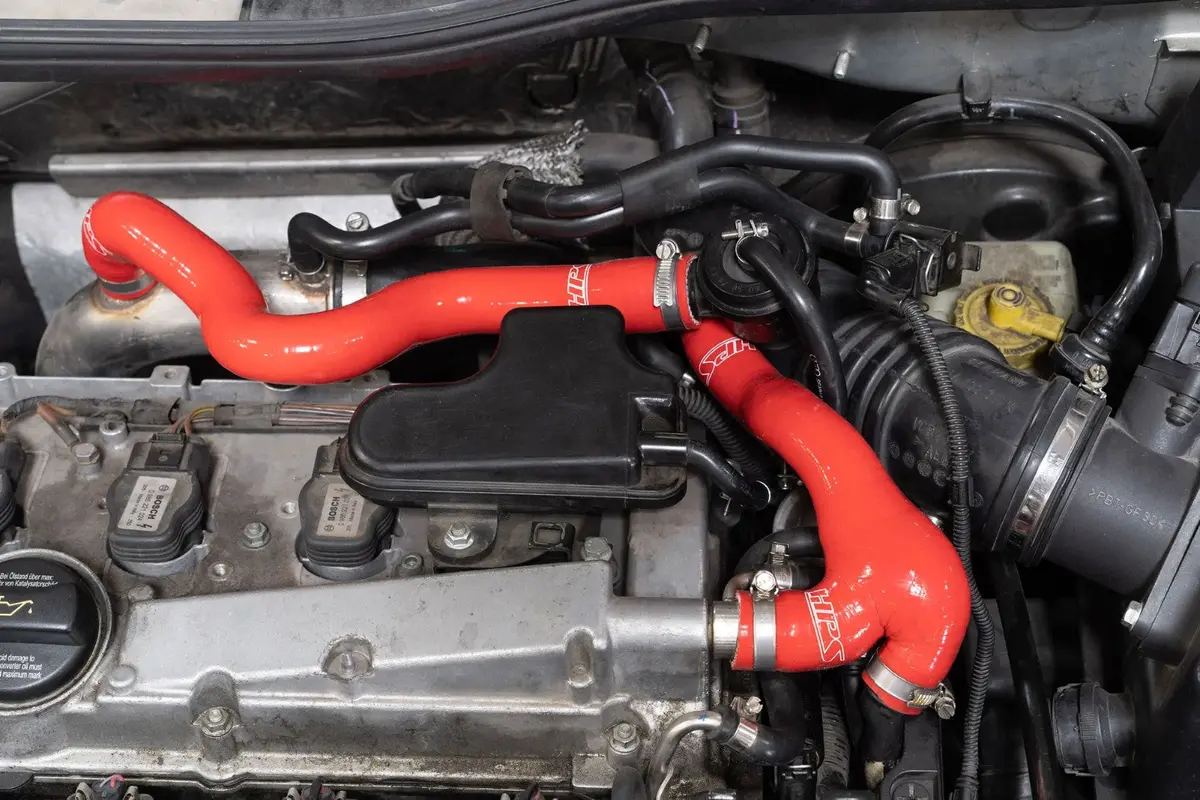 Hps Blue 3-Ply Silicone Breather & Bypass Valve Hose Kit For 03-06 Audi Tt / Vw Golf / Jetta 1.8T Late Awp Mk4 2