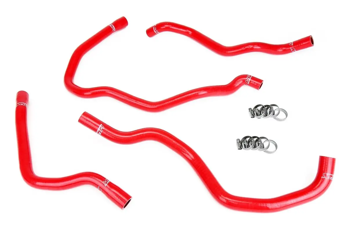 Hps Red 3-Ply Silicone Heater Coolant Hose Kit For 00-06 Bmw E46 2.5L 2.8L 3.0L 1