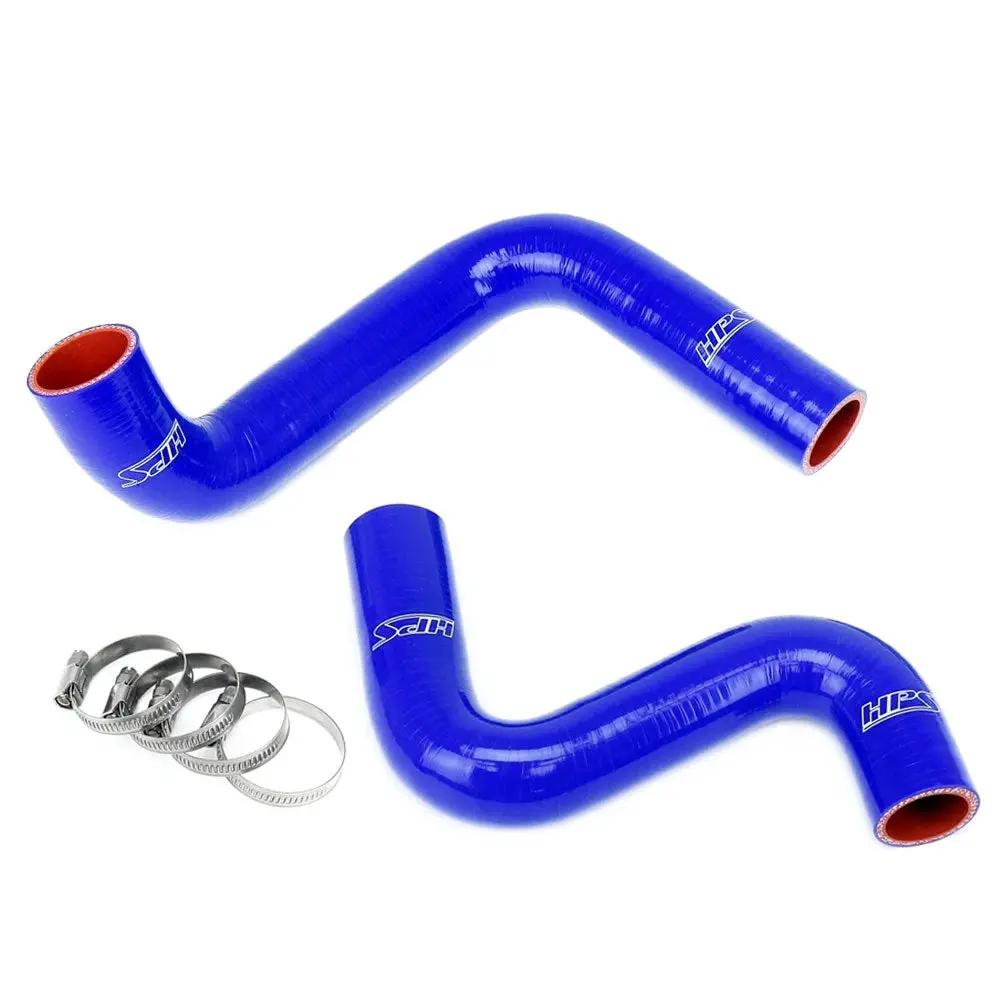 Hps Blue Silicone Radiator Hose Kit For Nissan 240Sx Ls Swap (Ka24de Radiator, 9 O'clock Thermo, Ls1 Water Pump) 1