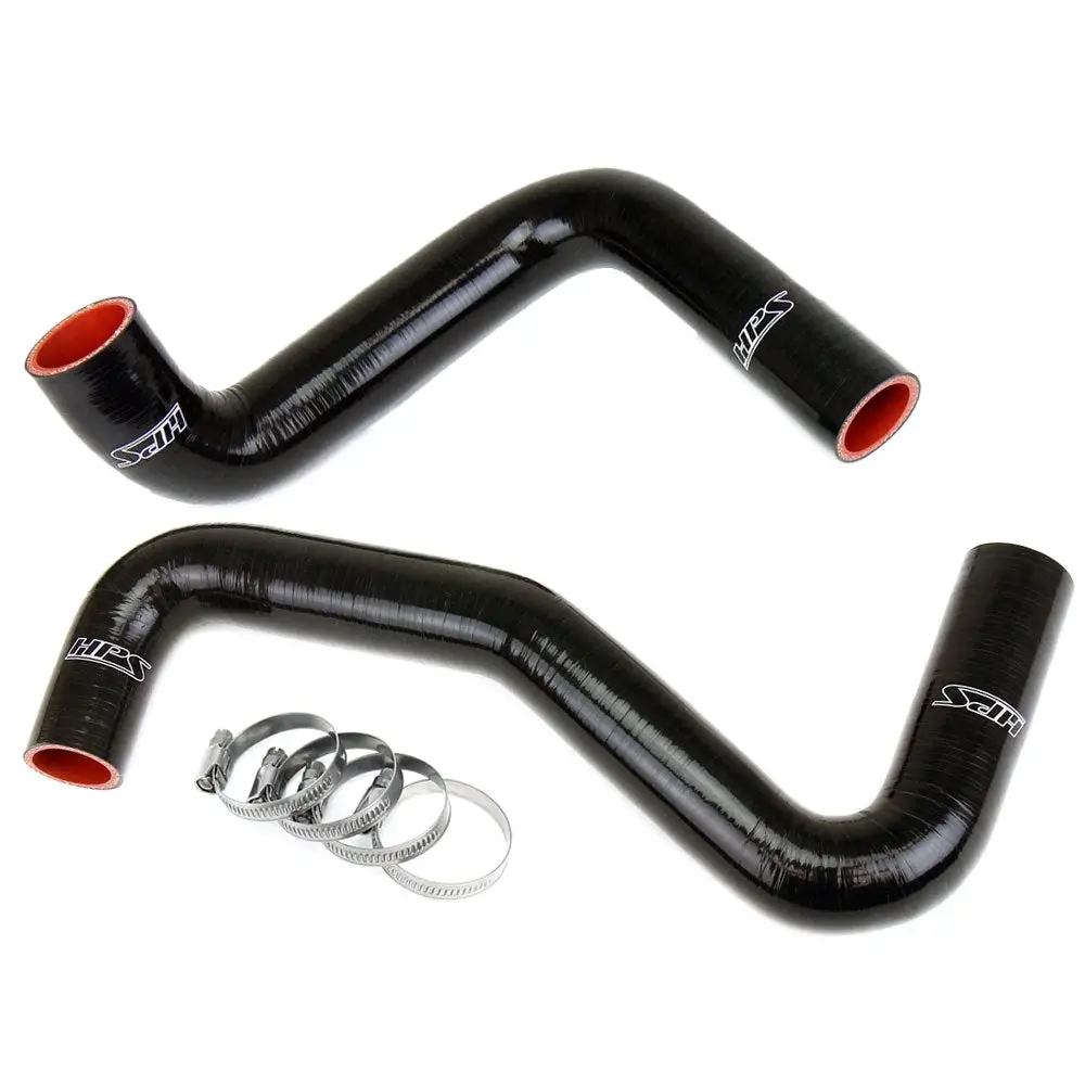 Hps Black Silicone Radiator Hose Kit For Nissan 240Sx Ls Swap (Sr20det Radiator, 9 O'clock Thermo, Ls1 Water Pump) 1