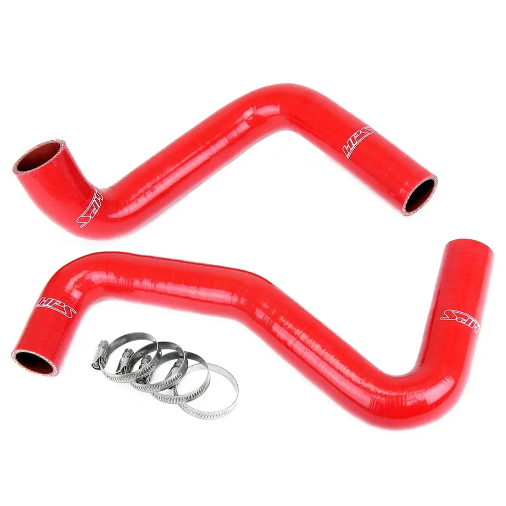 Hps Red Silicone Radiator Hose Kit For Nissan 240Sx Ls Swap (Sr20det Radiator, 9 O'clock Thermo, Ls1 Water Pump) 1