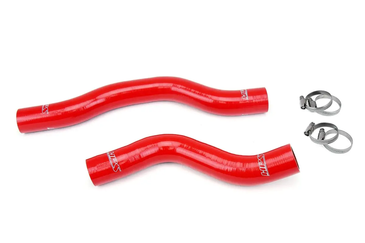 Hps Red 3-Ply Silicone Radiator Hose Kit For 18-20 Kia Stinger / 19-23 Genesis G70 2.0L Turbo 1