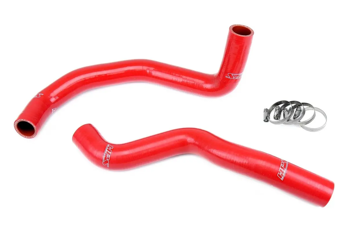 Hps Red 3-Ply Silicone Radiator Coolant Hose Kit For 12-14 Audi A6 / A6 Quattro 2.0L Turbo C7 1