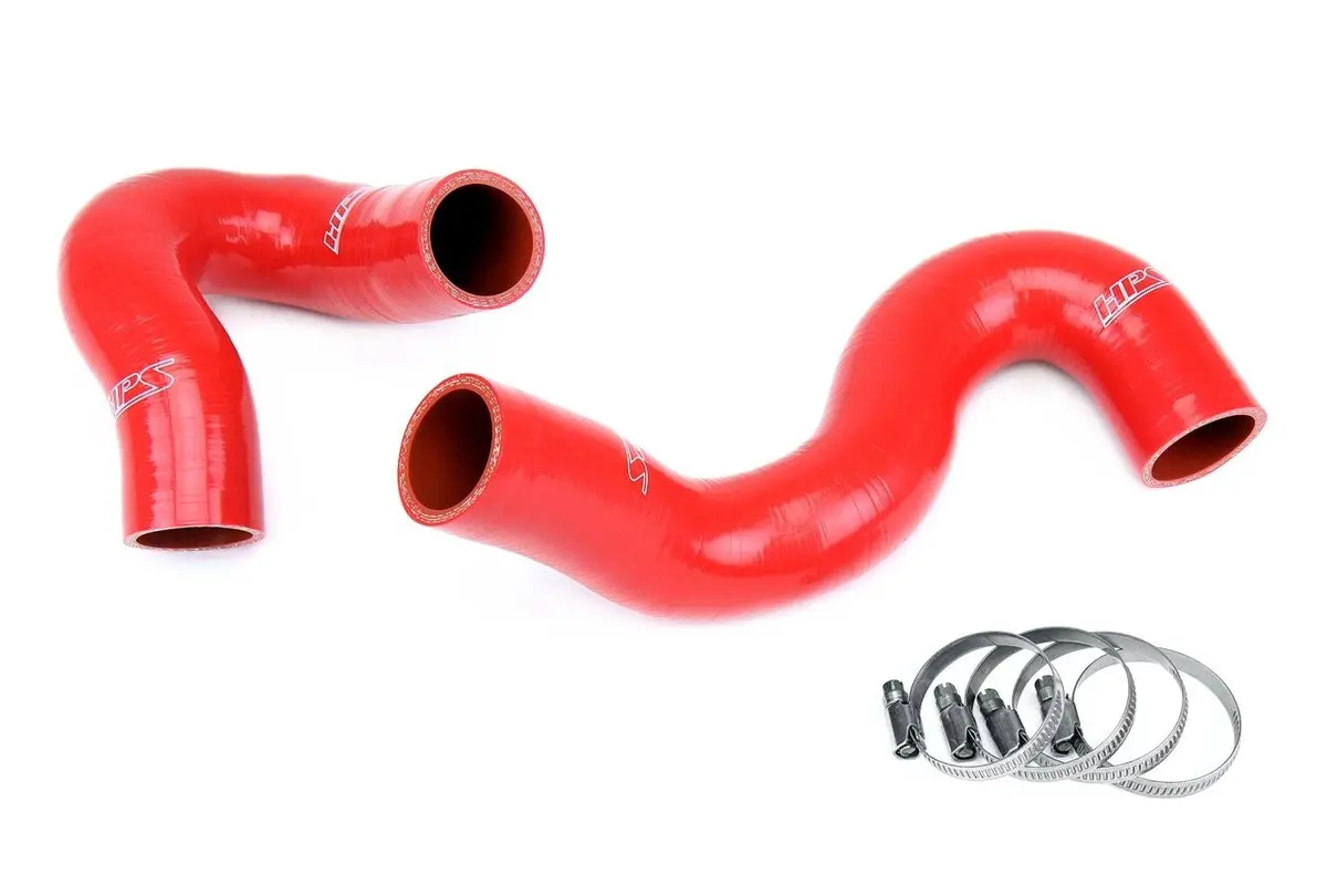 Hps Red 3-Ply Silicone Radiator Coolant Hose Kit For 12-14 Audi A6 / A7 Quattro 3.0L Turbo C7 1