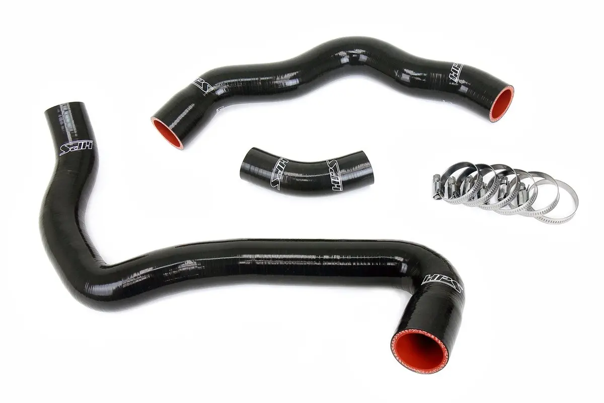 Hps Black 3-Ply Silicone Radiator Coolant Hose Kit For 94-96 Benz C220 2.2L / 97-98 C230 2.3L W202 1