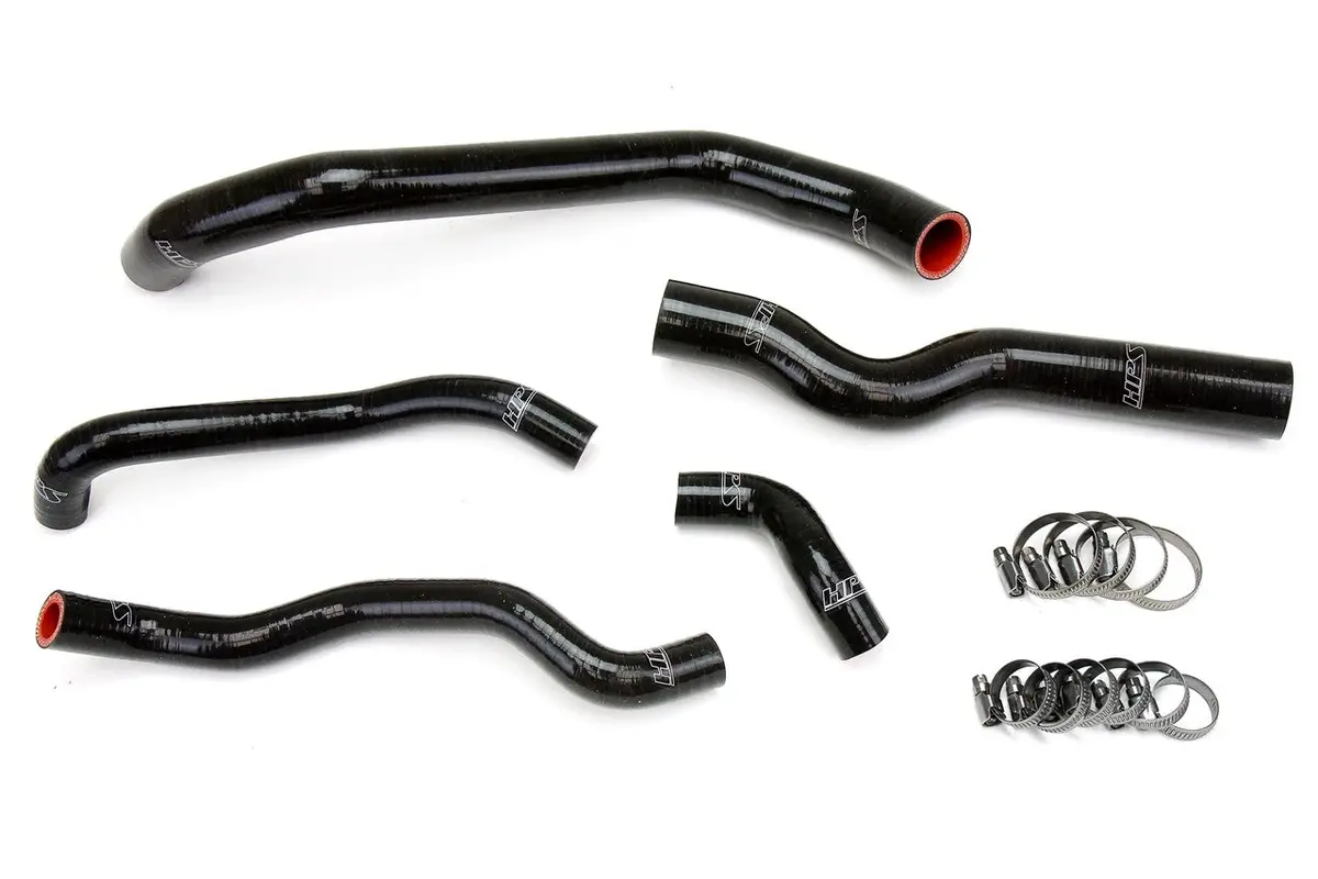Hps Black 3-Ply Silicone Radiator/Heater Coolant Hose Kit For 06-09 Infiniti M35 3.5L V6 1