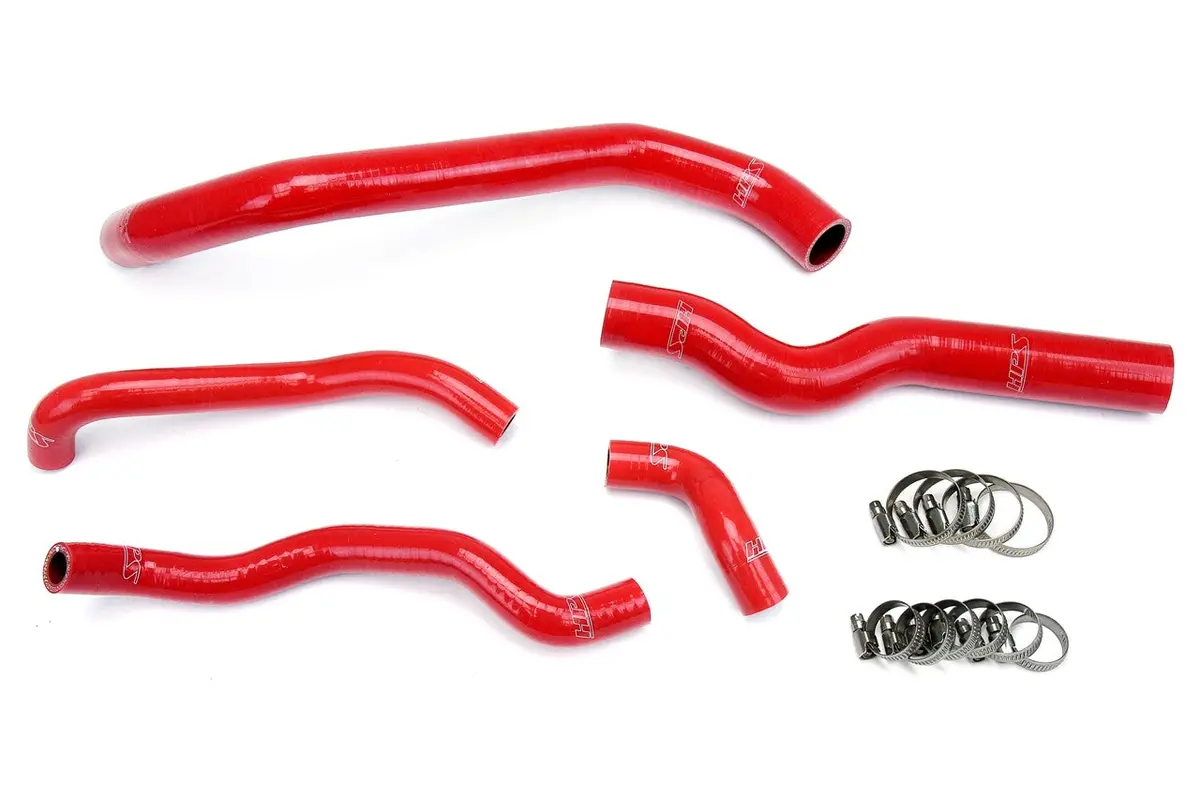 Hps Red 3-Ply Silicone Radiator/Heater Coolant Hose Kit For 06-09 Infiniti M35 3.5L V6 1