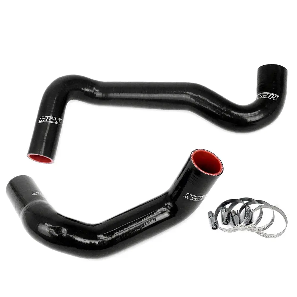 Hps Black Silicone Radiator Hose Kit For Nissan 240Sx Ls Swap (Ka24de Radiator, 8 O'clock Thermo, Ls3/Ls7 Water Pump) 1
