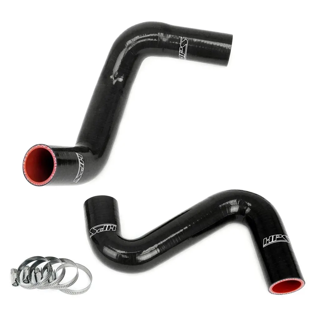 Hps Black Silicone Radiator Hose Kit For Nissan 240Sx Ls Swap (Sr20det Radiator, 8 O'clock Thermo, Ls3/Ls7 Water Pump) 1