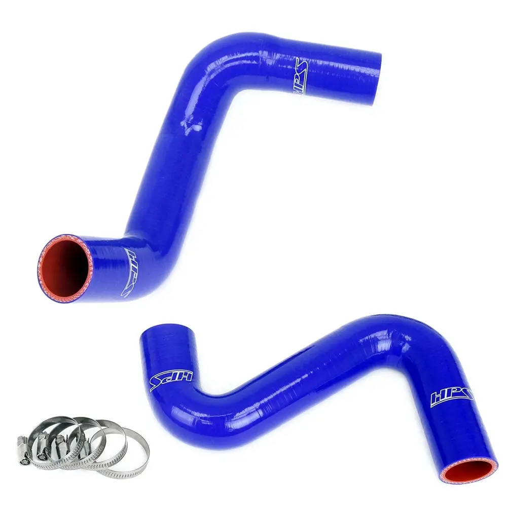 Hps Blue Silicone Radiator Hose Kit For Nissan 240Sx Ls Swap (Sr20det Radiator, 8 O'clock Thermo, Ls3/Ls7 Water Pump) 1