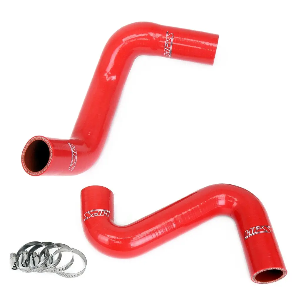 Hps Red Silicone Radiator Hose Kit For Nissan 240Sx Ls Swap (Sr20det Radiator, 8 O'clock Thermo, Ls3/Ls7 Water Pump) 1