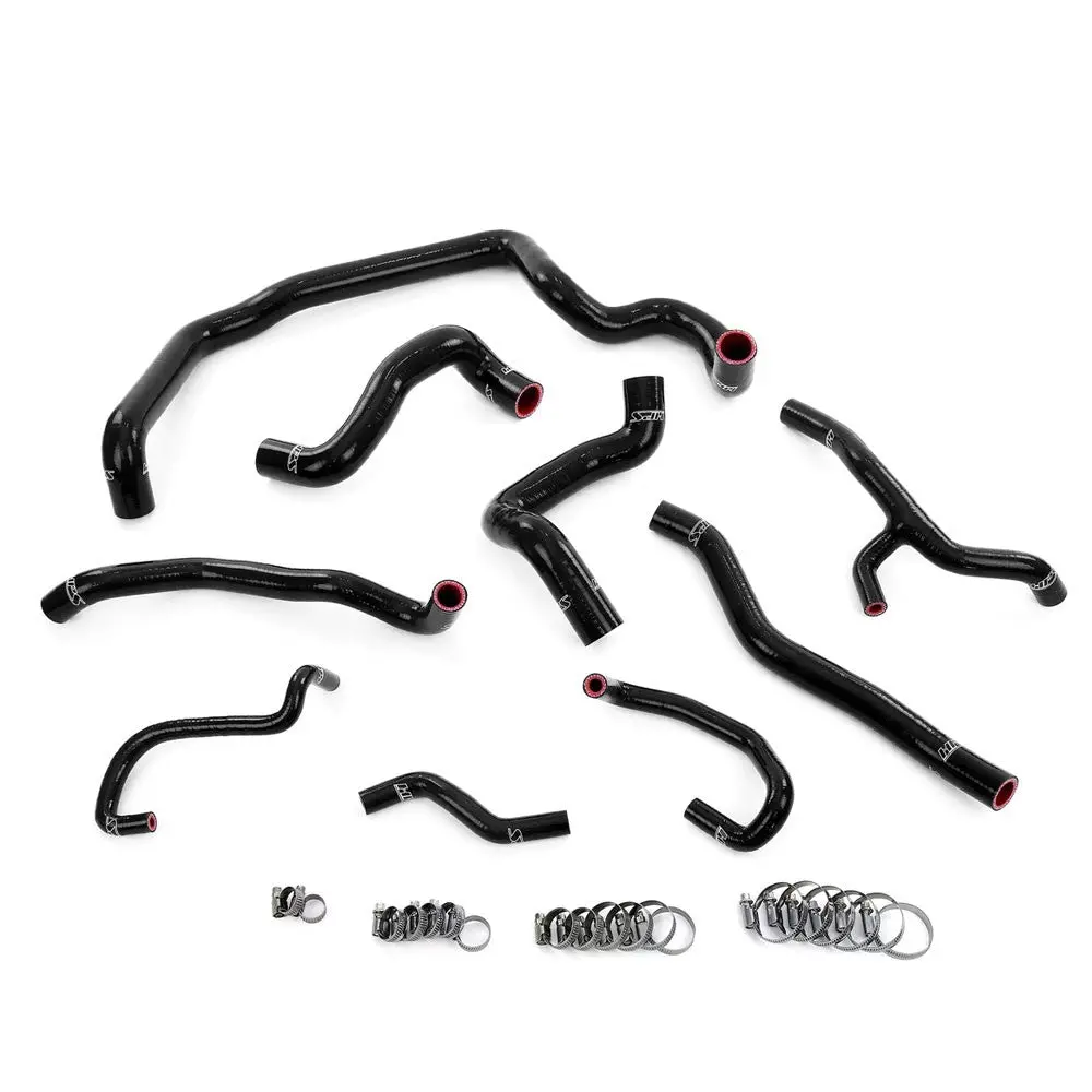 Hps Black Silicone Radiator, Heater, Water Pump, And Expansion Tank Hose Kit For 11-15 Cooper 1.6T N18 Manual Trans 1