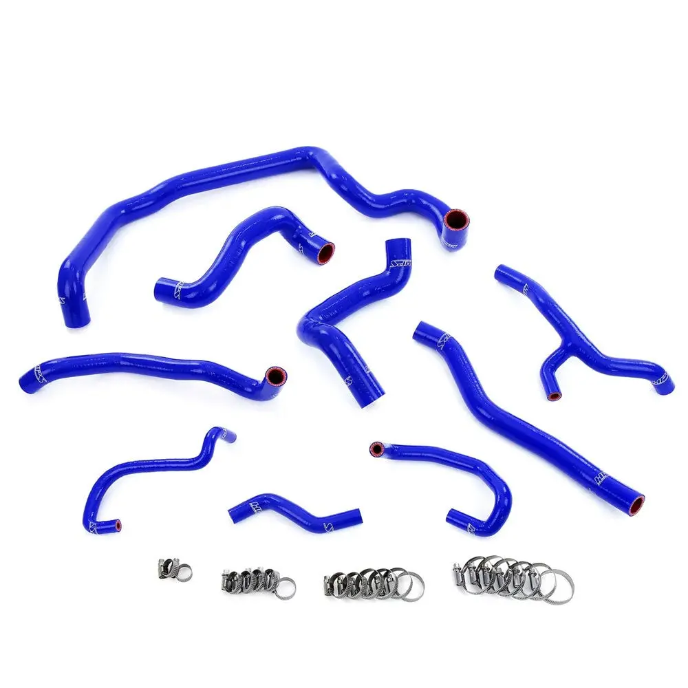 Hps Blue Silicone Radiator, Heater, Water Pump, And Expansion Tank Hose Kit For 11-15 Cooper 1.6T N18 Manual Trans 1
