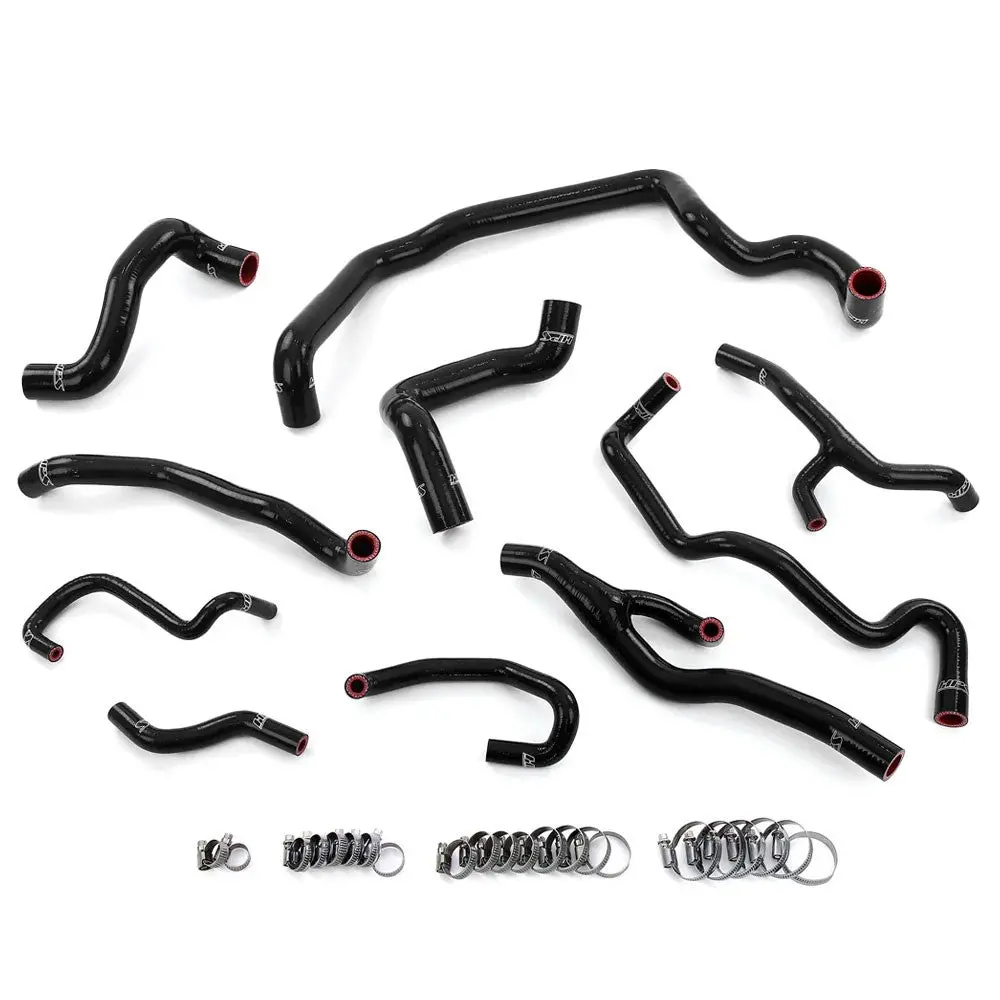 Hps Black 3-Ply Silicone Radiator/Heater/Water Pump/And Expansion Tank Coolant Hose Kit For 11-15 Cooper 1.6T N18 At 1