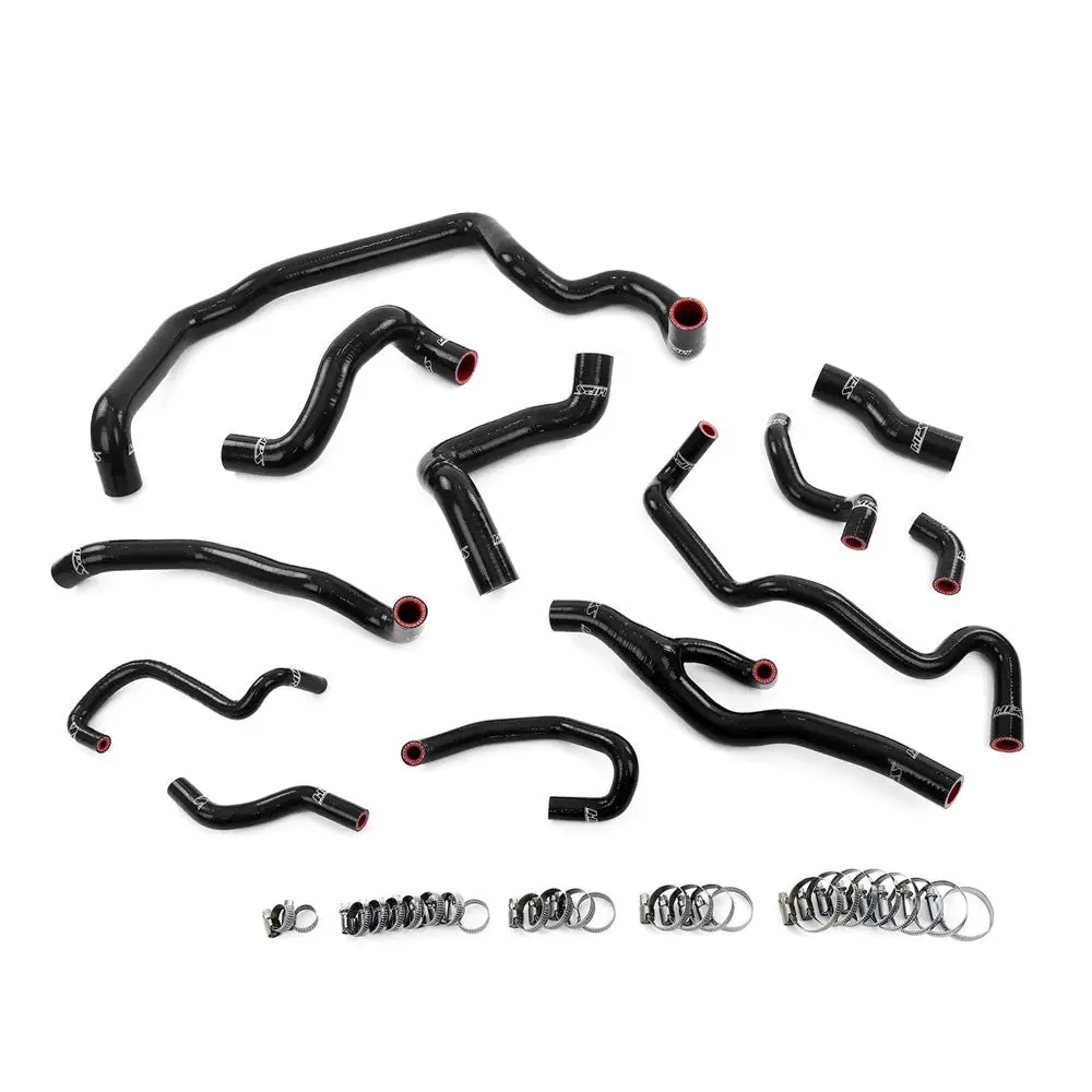 Hps Black Silicone Radiator, Heater, Water Pump, And Expansion Tank Coolant Hose Kit For 07-10 Cooper 1.6L Turbo N14 At 1