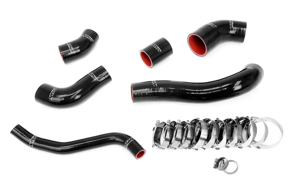 Hps Black 4-Ply Silicone Intercooler Hose Boots Kit For 19+ Hyundai Veloster Js 1.6L Turbo 1