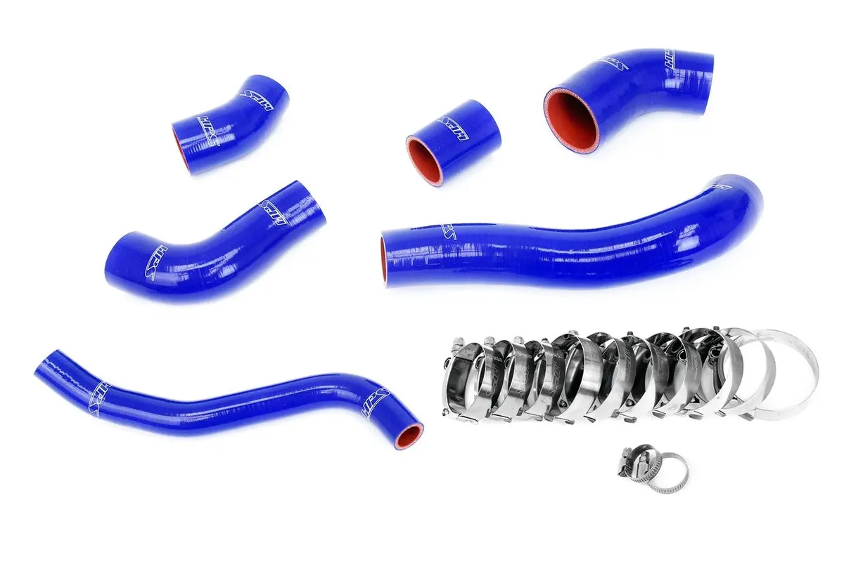 Hps Blue 4-Ply Silicone Intercooler Hose Boots Kit For 19+ Hyundai Veloster Js 1.6L Turbo 1
