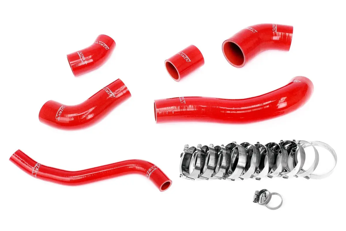 Hps Red 4-Ply Silicone Intercooler Hose Boots Kit For 19+ Hyundai Veloster Js 1.6L Turbo 1