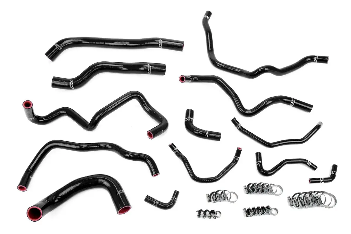 Hps Black 3-Ply Silicone Radiator/Heater/Oil Cooler/Ancillary Coolant Hose Kit For 06-07 Mazdaspeed 6 2.3L Turbo 1