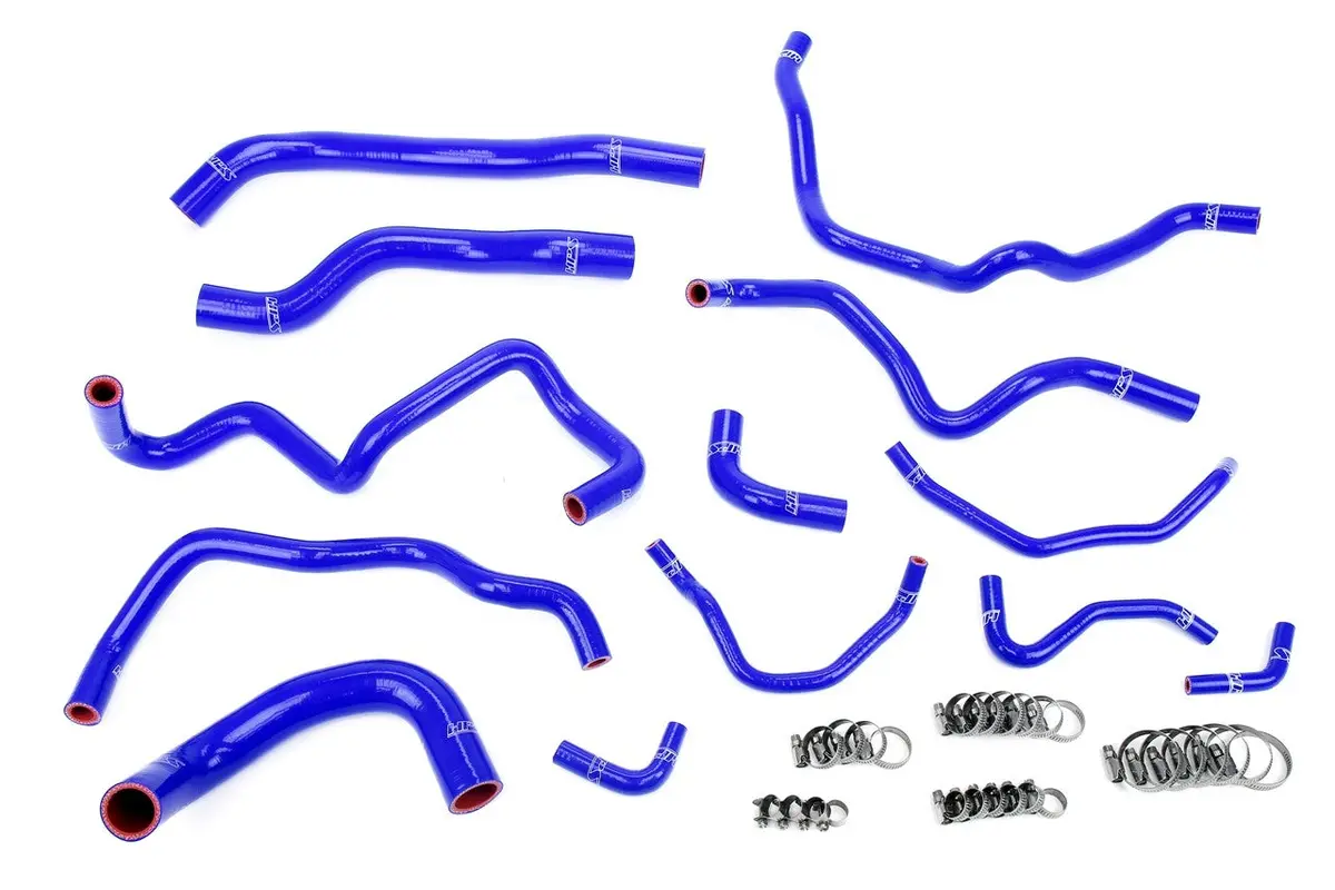 Hps Blue 3-Ply Silicone Radiator/Heater/Oil Cooler/Ancillary Coolant Hose Kit For 06-07 Mazdaspeed 6 2.3L Turbo 1
