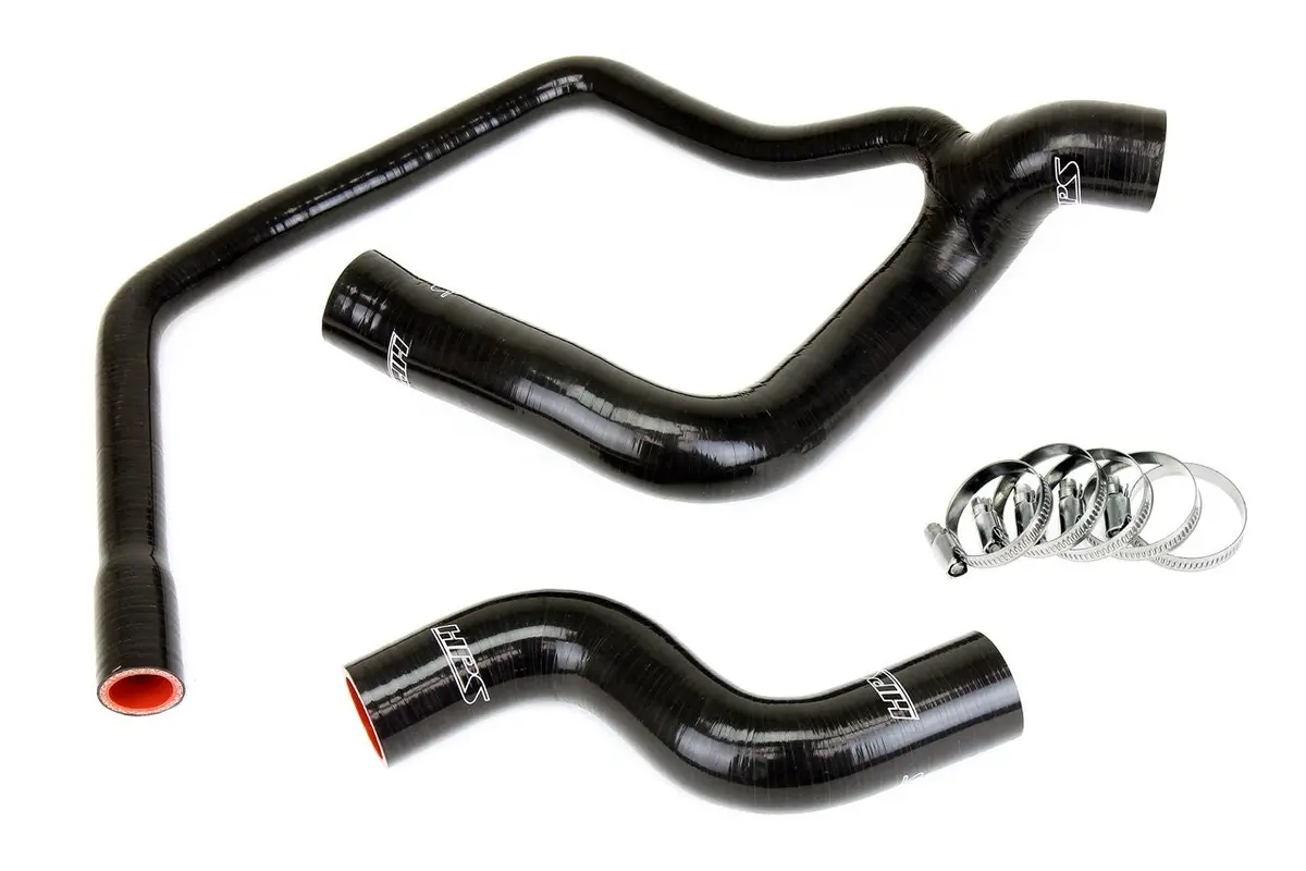 Hps Black 3-Ply Silicone Radiator Coolant Hose Kit For 86-91 Benz 300Sdl 350Sd 350Sdl Diesel Turbo 1