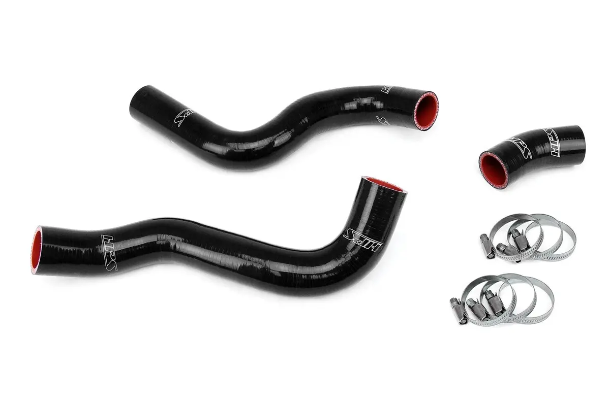 Hps Black 3-Ply Silicone Lower & Upper Radiator Coolant Hose Kit For 11-13 Infiniti M56 / 14-19 Q70 5.6L V8 1