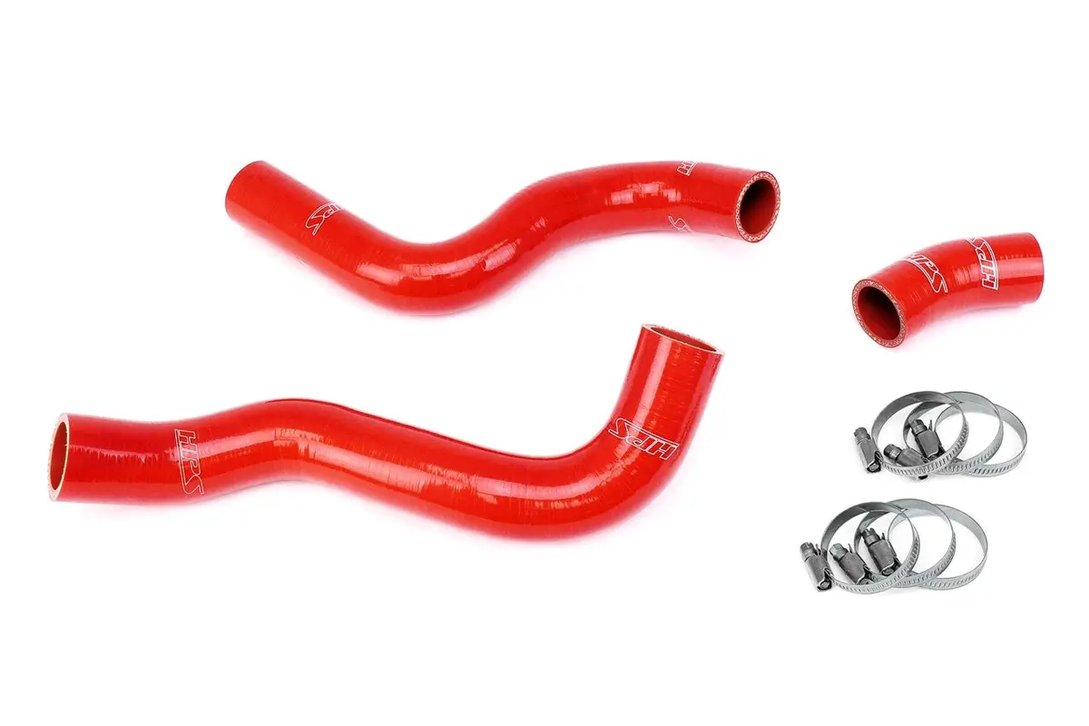 Hps Red 3-Ply Silicone Lower & Upper Radiator Coolant Hose Kit For 11-13 Infiniti M56 / 14-19 Q70 5.6L V8 1