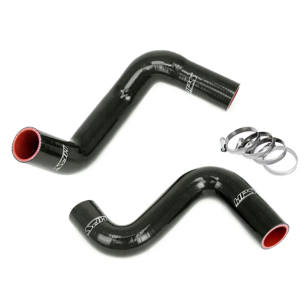 Hps Black Silicone Radiator Hose Kit For Nissan 240Sx Ls Swap (Ka24de Radiator, 8 O'clock Thermo, Ls1 Water Pump) 1