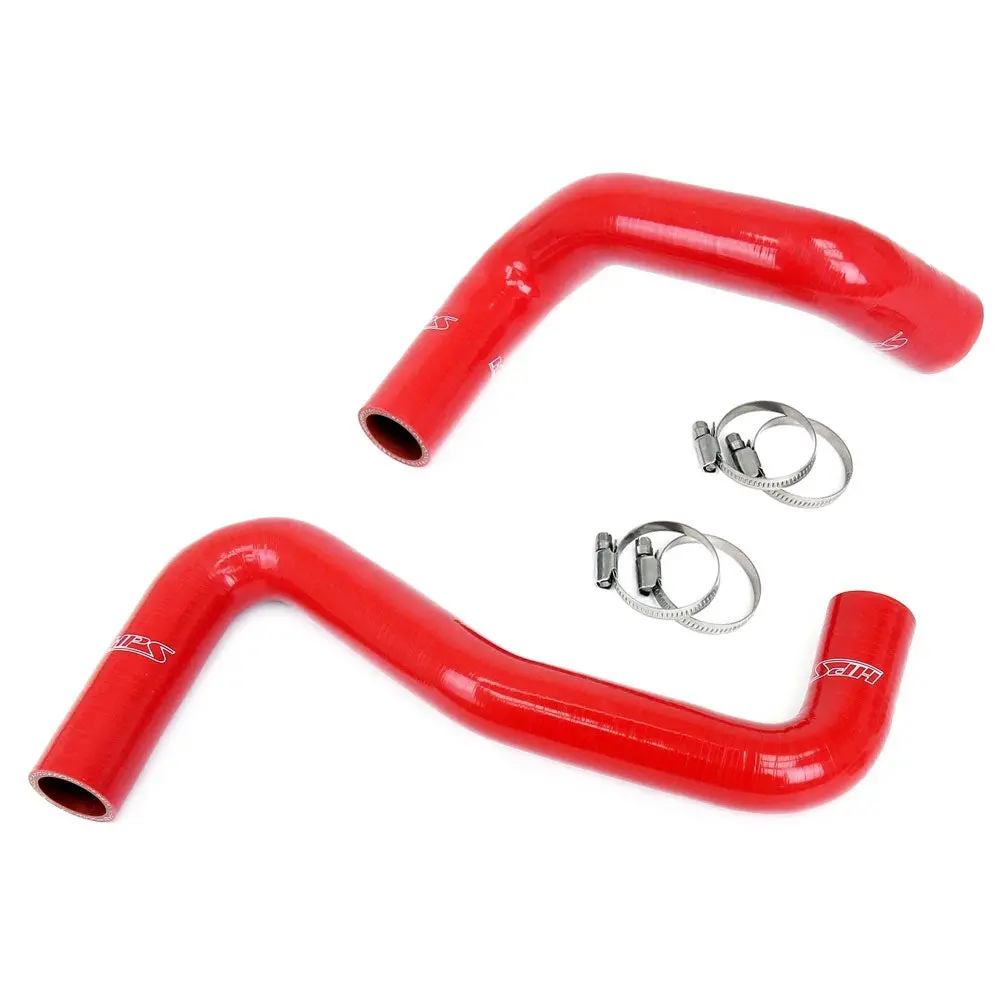 Hps Red Silicone Radiator Hose Kit For Nissan 240Sx Ls Swap (Sr20det Radiator, 8 O'clock Thermo, Ls1 Water Pump) 1