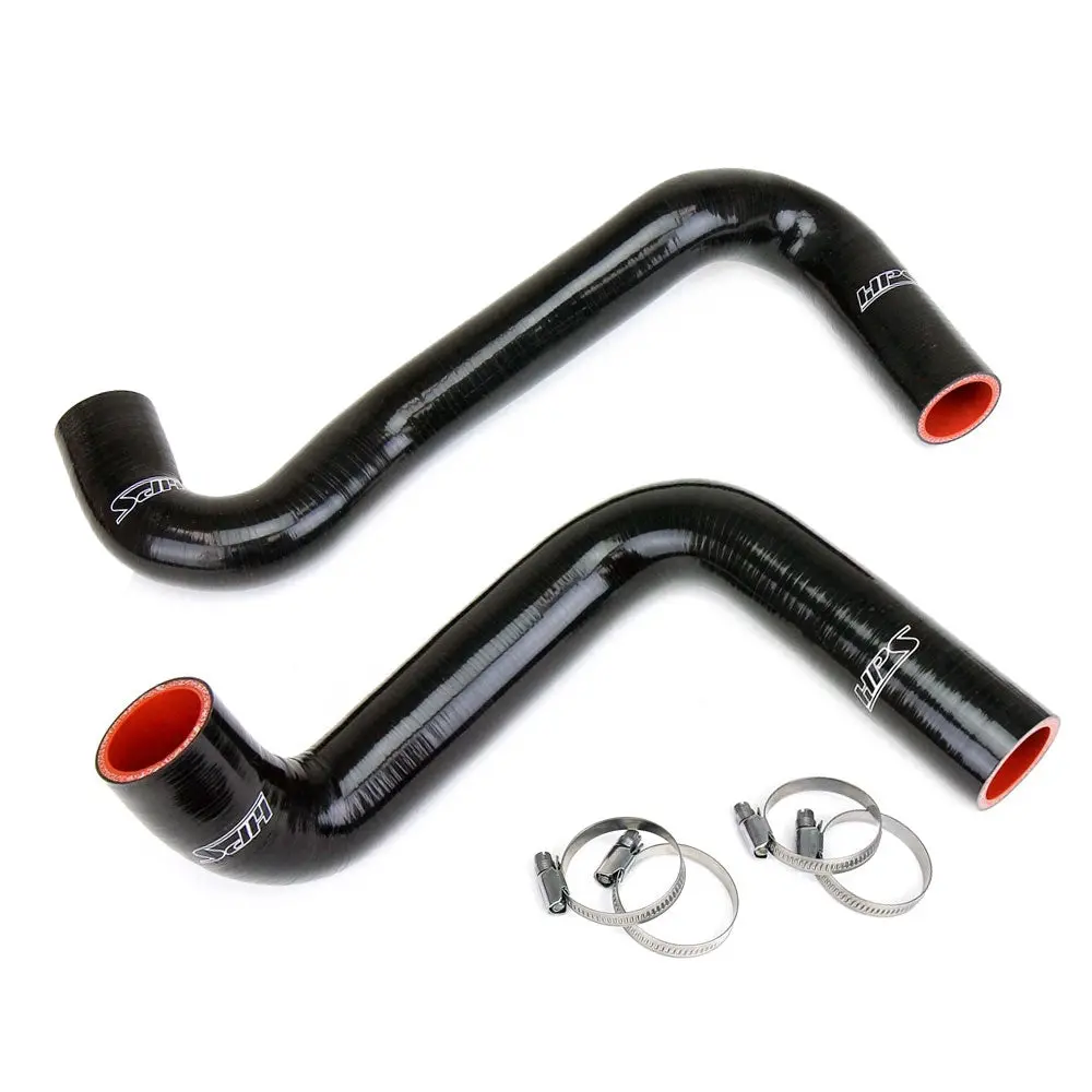 Hps Black Silicone Radiator Hose Kit For Nissan 240Sx Ls Swap (Ka24de Radiator, 9 O'clock Thermo, Ls3/Ls7 Water Pump) 1